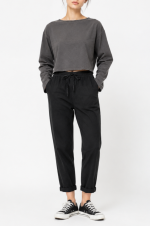 شلوار نوجوان THEO TEEN - BLACK, XS