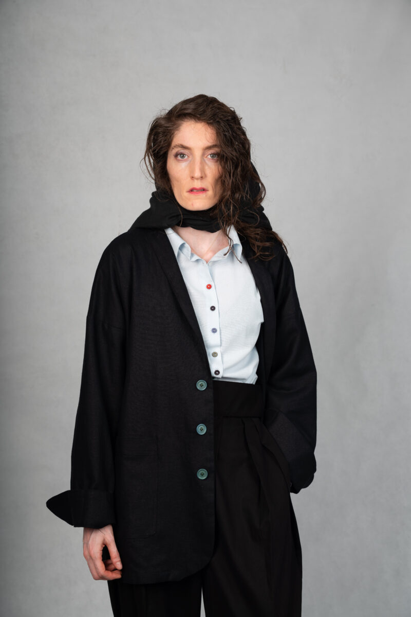 کت لینن MRS JONES - BLACK