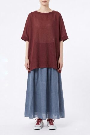 بلوز تابستانی DURAS MAROON
