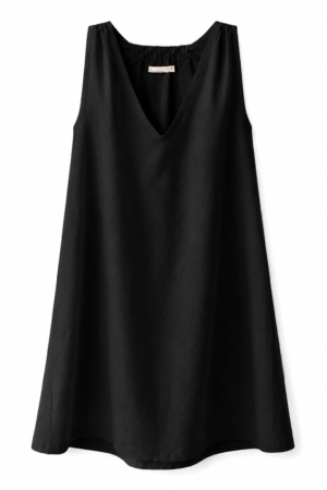 پیراهن لینن زنانه MEGAN SHORT BLACK